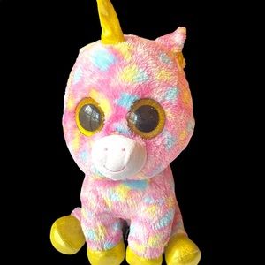 TY Beanie Boos Fantasia 16” Large Unicorn Plush Stuffed Animal